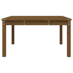 vidaXL Garden Table Honey Brown 82.5x82.5x45 cm Solid Wood Pine 6