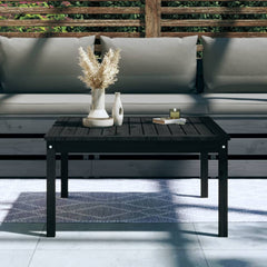 vidaXL Garden Table Black 82.5x82.5x45 cm Solid Wood Pine 3