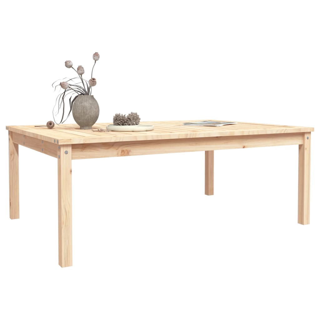 vidaXL Garden Table 121x82.5x45 cm Solid Wood Pine 4
