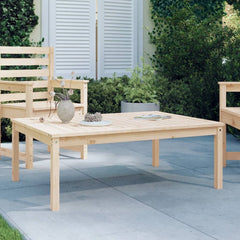 Garden Table 121x82,5x45 cm Solid Wood Pine Natural pine 121 cm