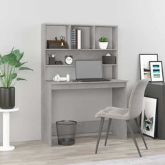 vidaXL Desk with Shelves 102x45x148 cm Engineered Wood