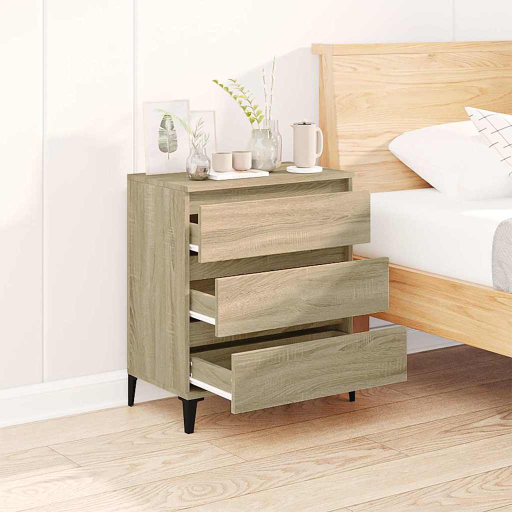 vidaXL Sideboard | Sonoma Oak | Engineered wood, metal | Medium | Sideboard 3
