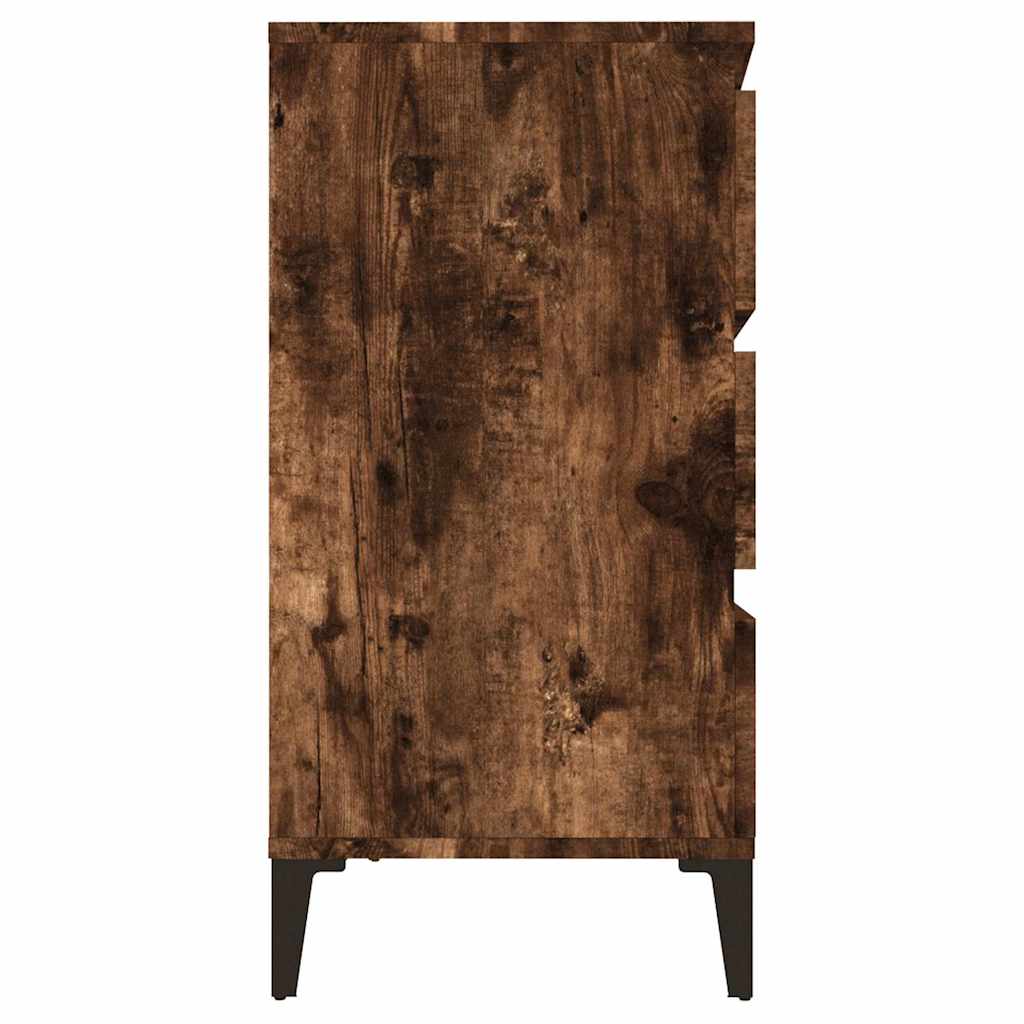 vidaXL Sideboard | Smoked Oak | Engineered wood, metal | 60 x 35 x 70 cm 6