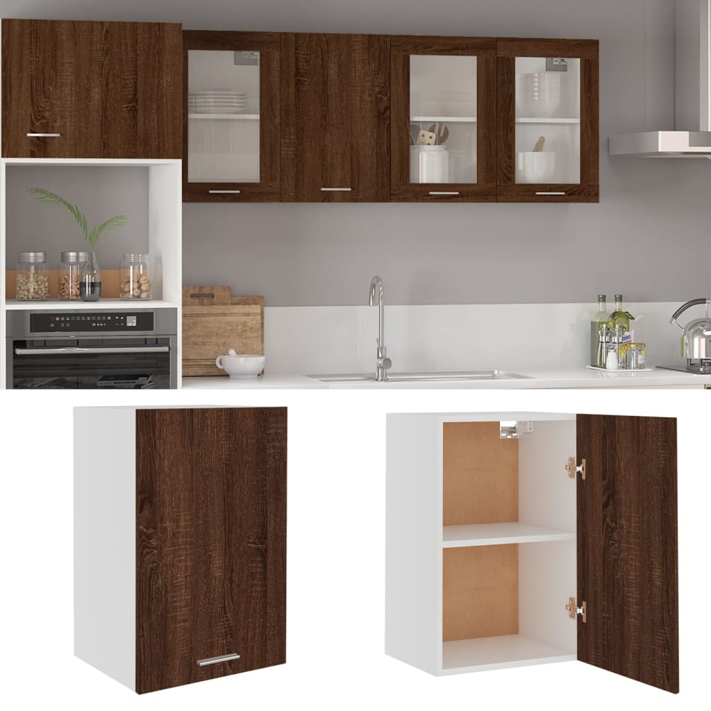 vidaXL Hanging Cabinet Lyon Brown Oak 39.5x31x60 cm Engineered Wood 1