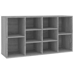 vidaXL Shoe Bench Grey Sonoma 103x30x55 cm Engineered Wood 2
