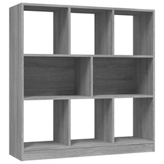 vidaXL Book Cabinet Grey Sonoma 97.5x29.5x100 cm Engineered Wood 2