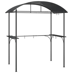vidaXL BBQ Gazebo with Side Shelves Anthracite 220x115x230 cm Steel 2