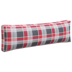 vidaXL Pallet Cushions 3 pcs Red Check Fabric 6