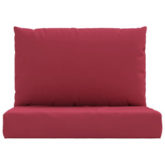 vidaXL Pallet Cushions 2 pcs Wine Red Oxford Fabric 4