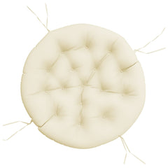 vidaXL Round Cushion Cream Ø 100 x11 cm Oxford Fabric 2