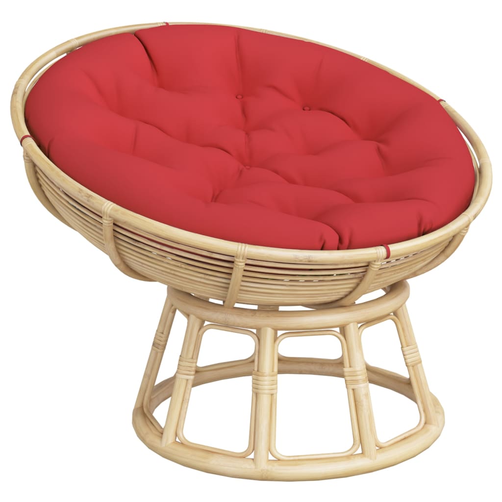 vidaXL Round Cushion Red Ø 100 x11 cm Oxford Fabric 5
