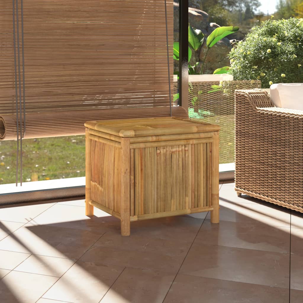 Garden Storage Box Bamboo 60 x 52 x 55 cm