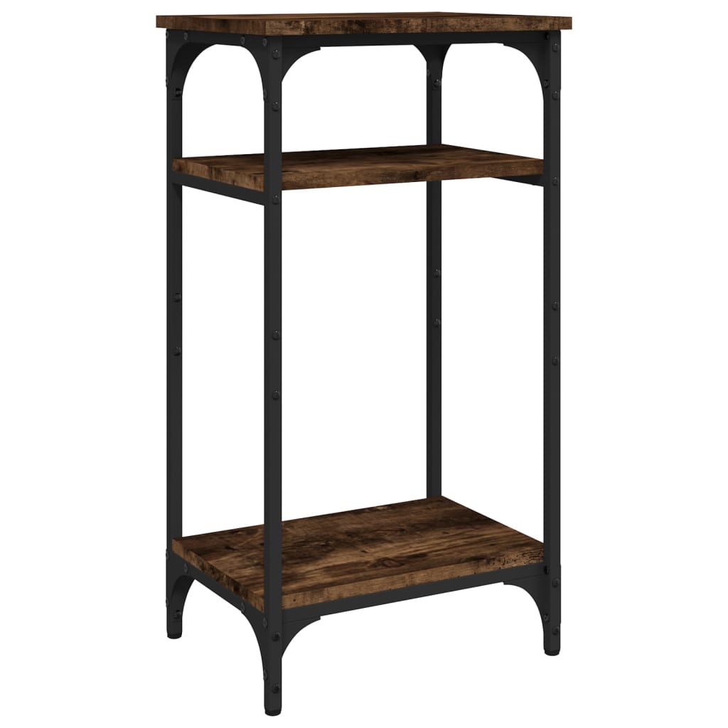 vidaXL Side Table Smoked Oak 40x30x75 cm Engineered Wood 2