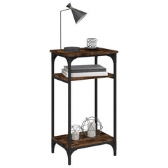 vidaXL Side Table Smoked Oak 40x30x75 cm Engineered Wood 6