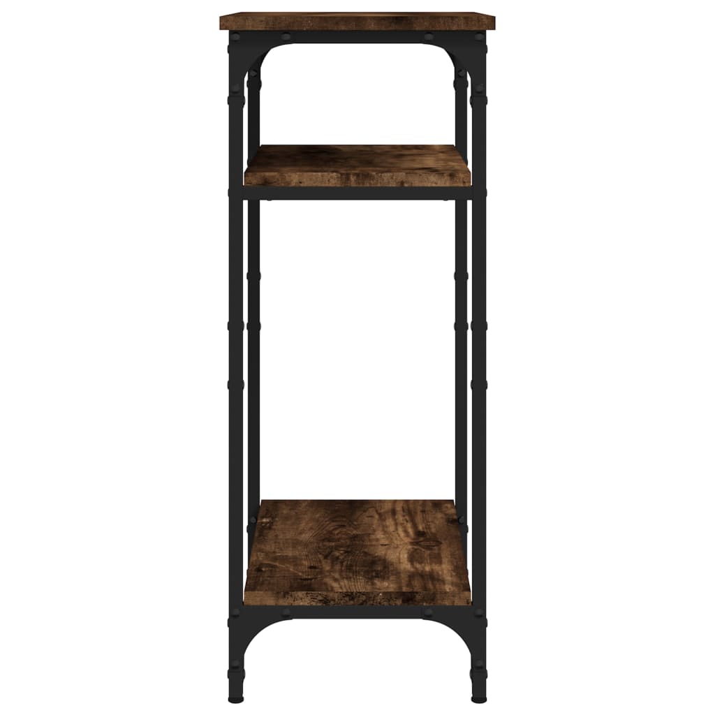 vidaXL Side Table Smoked Oak 40x30x75 cm Engineered Wood 5