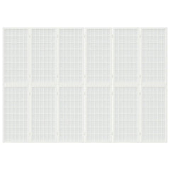 Folding 3-Panel Room Divider Japanese Style White 240 x 170 cm