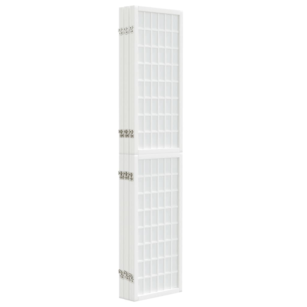 Folding 3-Panel Room Divider Japanese Style White 240 x 170 cm