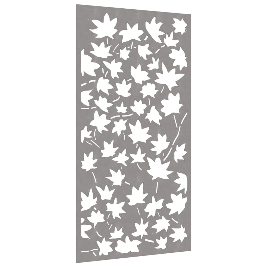 vidaXL Garden Wall Decoration 105x55 cm Corten Steel Maple Leaf Design 3