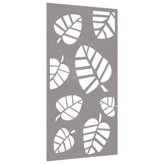 vidaXL Garden Wall Decoration 105x55 cm Corten Steel Leaf Design 3