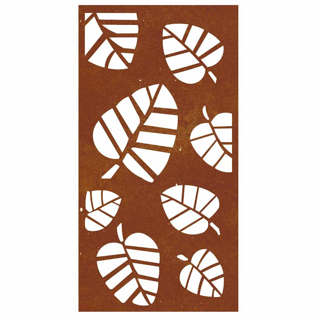 vidaXL Garden Wall Decoration 105x55 cm Corten Steel Leaf Design 5