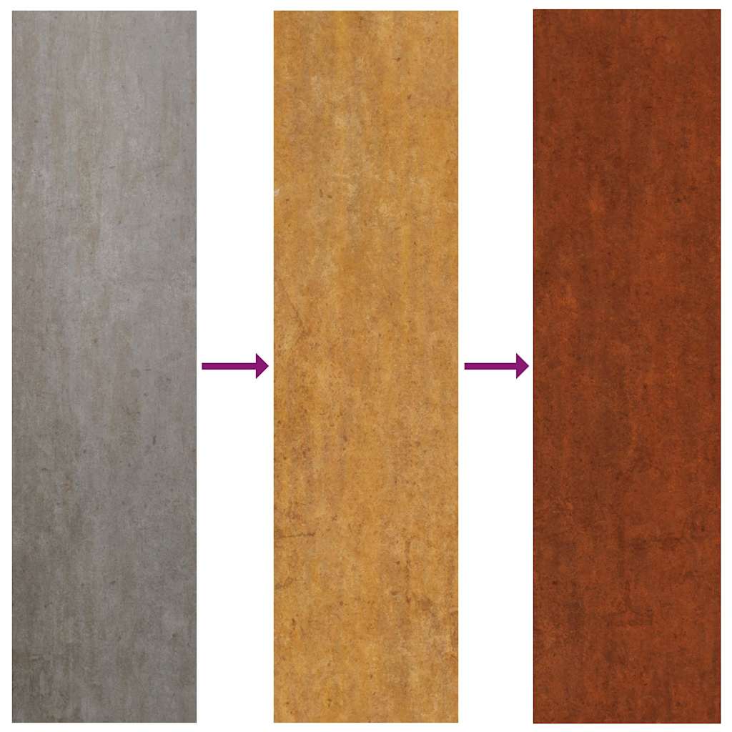 vidaXL Garden Wall Decoration 105x55 cm Corten Steel Leaf Design 6