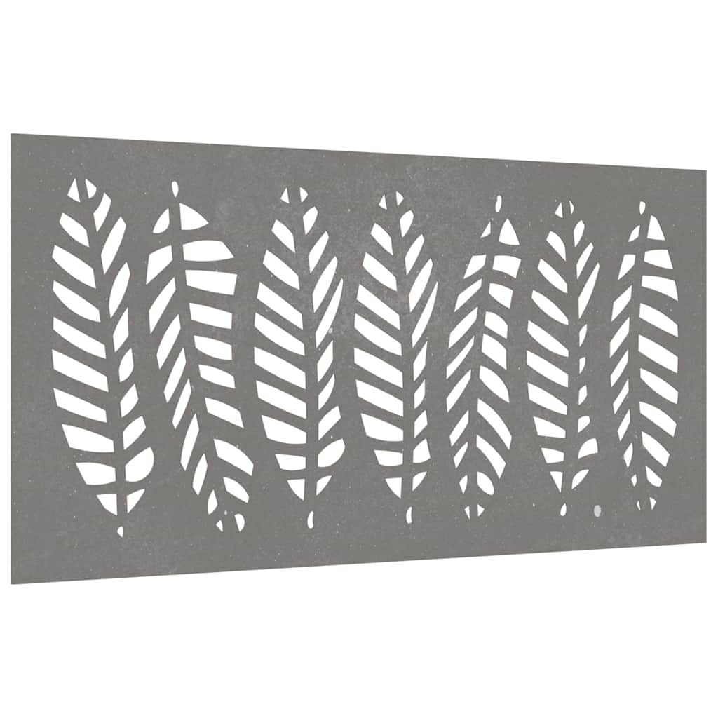 824500 vidaXL Garden Wall Decoration 105x55 cm Corten Steel Leaf Design 3