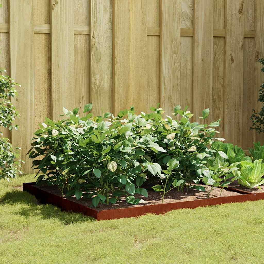 vidaXL Garden Raised Bed 100x100x18.5 cm Corten Steel 1