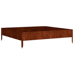 vidaXL Garden Raised Bed 100x100x26 cm Corten Steel 2