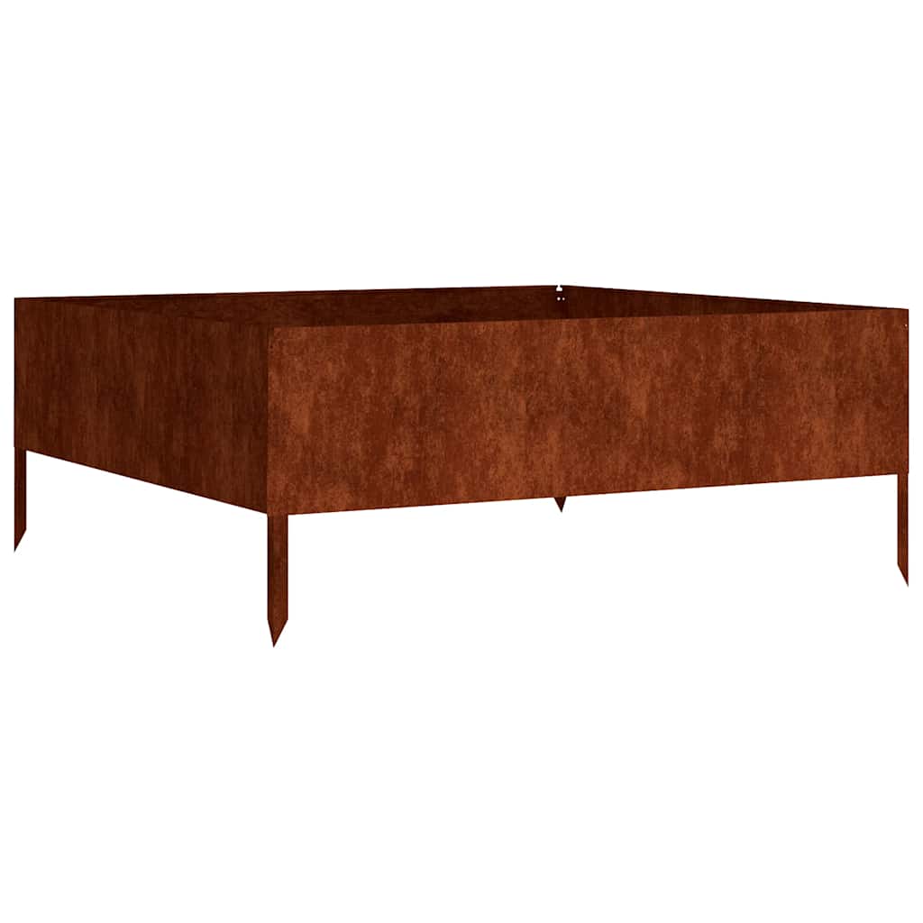 vidaXL Garden Raised Bed 100x100x41 cm Corten Steel 2