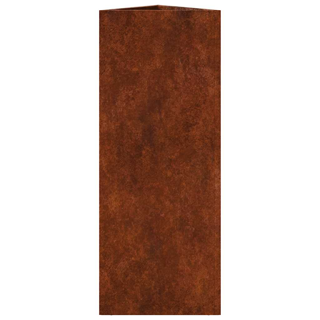 vidaXL Garden Planter 30x26x75 cm Corten Steel 6