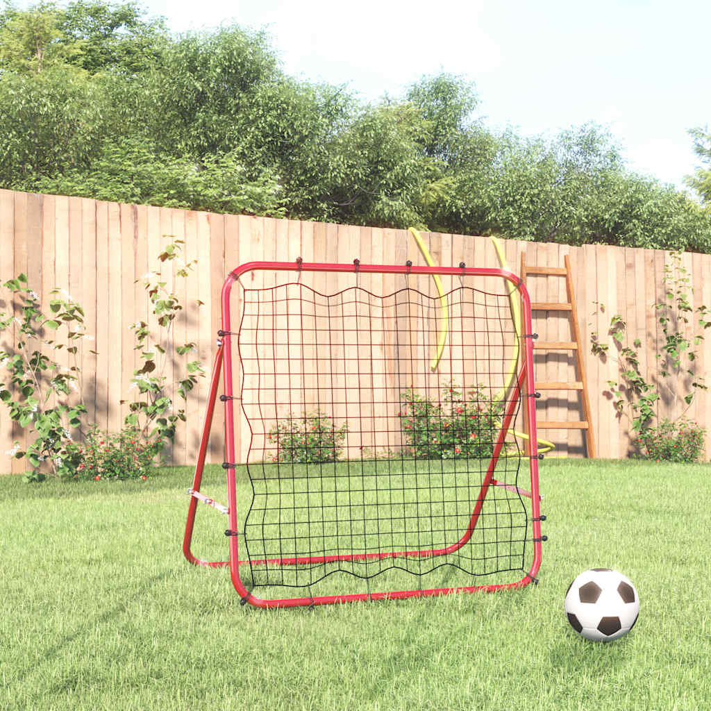 vidaXL Adjustable Football Kickback Rebounder 96x80x96 cm Steel and PE 1