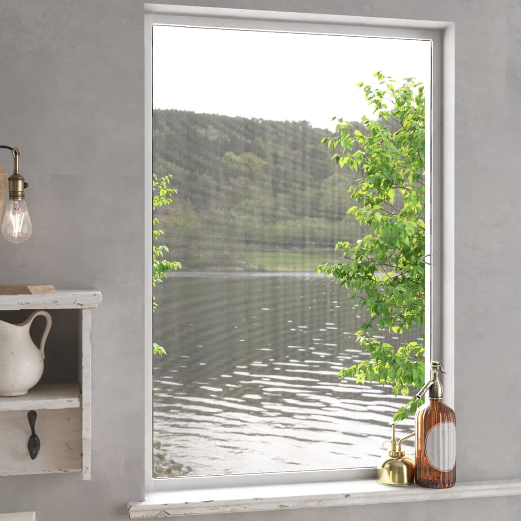 vidaXL Insect Screen for Windows White 80x120 cm 1