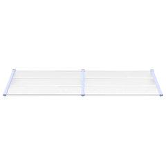 Door Canopy Grey and Transparent Polycarbonate 239 x 90 cm