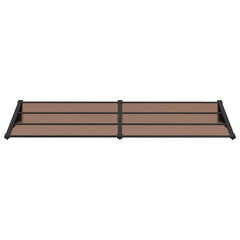 vidaXL Door Canopy Black 239x90 cm Polycarbonate 3
