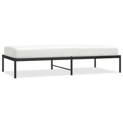 vidaXL Metal Bed Frame without Mattress Black 90x190cm 2