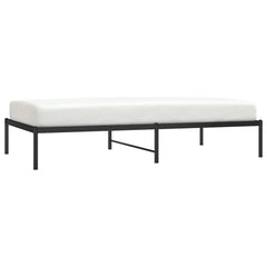 vidaXL Metal Bed Frame without Mattress Black 100x190cm 5