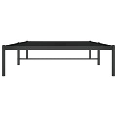 vidaXL Metal Bed Frame without Mattress Black 107x203cm 5