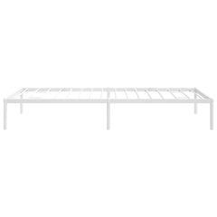 vidaXL Metal Bed Frame without Mattress White 90x200cm 6
