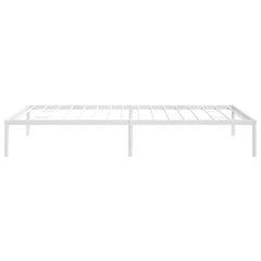 vidaXL Metal Bed Frame without Mattress White 100x200cm 6