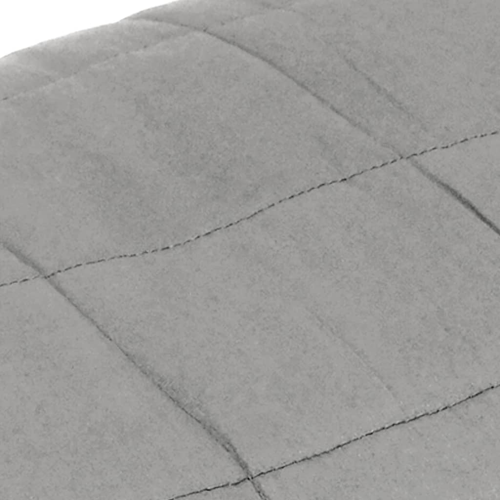 vidaXL Weighted Blanket Grey 122x183 cm 5 kg Fabric 4