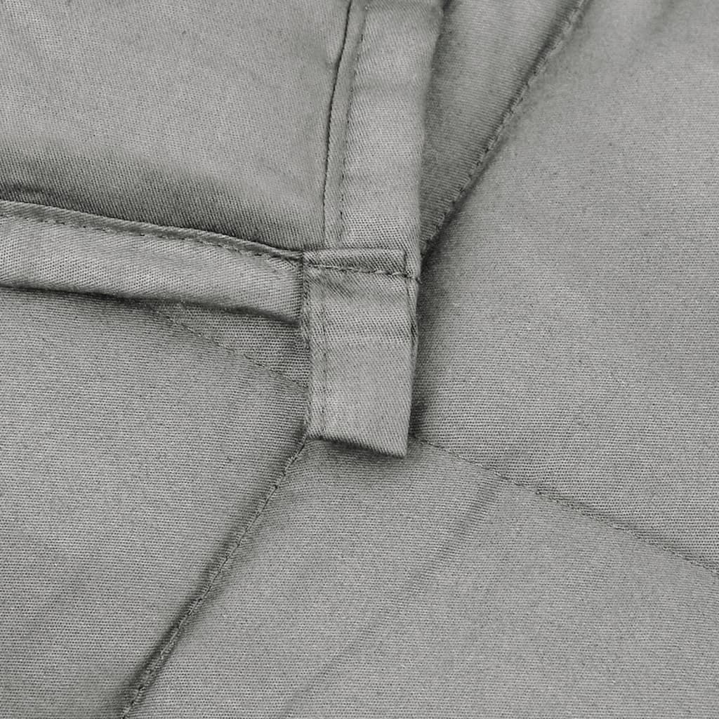 vidaXL Weighted Blanket Grey 122x183 cm 5 kg Fabric 5
