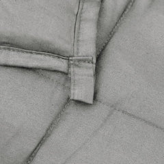 vidaXL Weighted Blanket Grey 220x230 cm King 11 kg Fabric 5