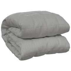 vidaXL Weighted Blanket Grey 220x240 cm King 11 kg Fabric 2