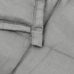 vidaXL Weighted Blanket Grey 220x240 cm King 11 kg Fabric 5