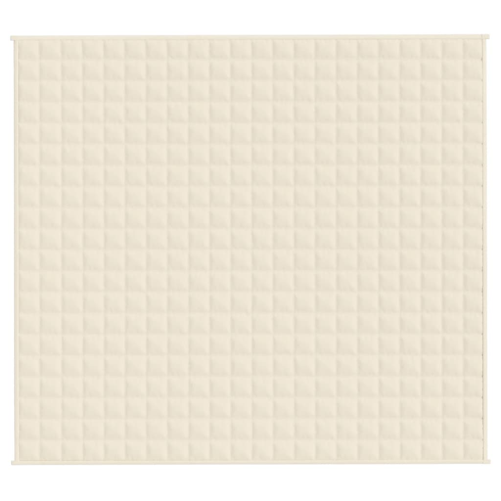 Weighted Blanket Light Fabric Cream 9 kg 200 cm 220 cm