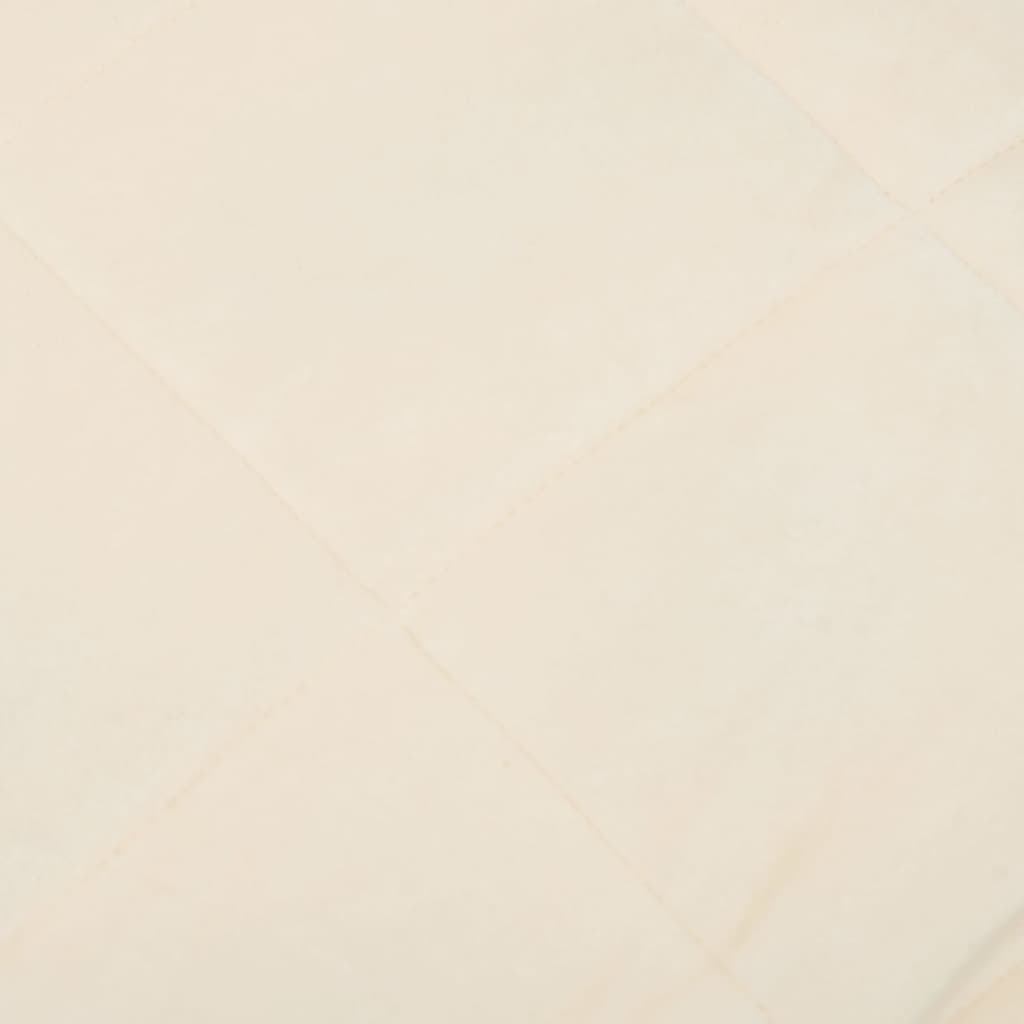 vidaXL Weighted Blanket Light Cream 220x230 cm King 15 kg Fabric 4