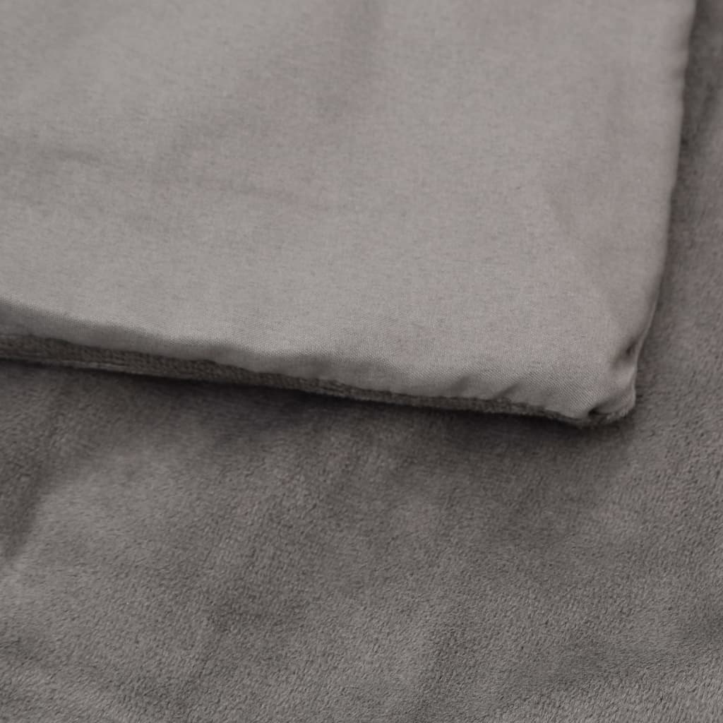 vidaXL Weighted Blanket with Cover Grey 122x183 cm 5 kg Fabric 5