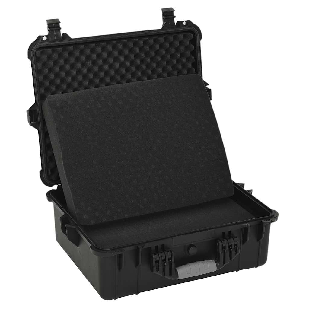 vidaXL Portable Flight Case Black 55x43x21 cm PP 4