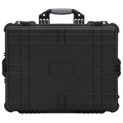 vidaXL Wheeled Flight Case Black 63x50x23 cm PP 3