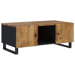 vidaXL Coffee Table 100x54x40 cm Solid Wood Mango&Engineered Wood 2